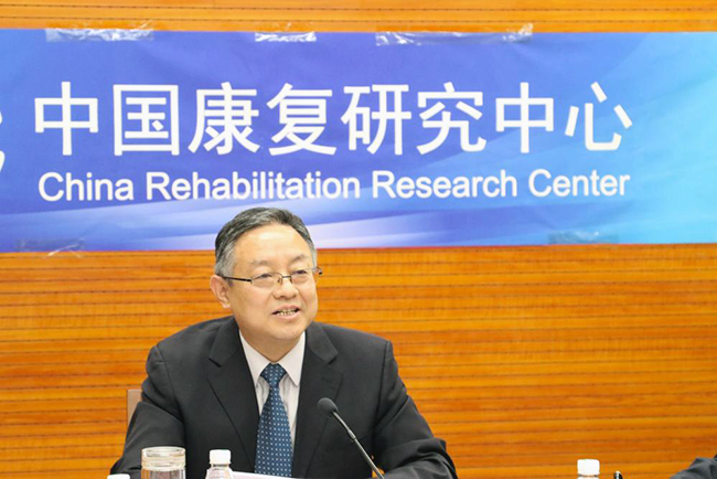 图为吴世彩主任致辞